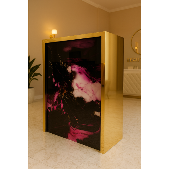 Lada Recepcyjna Recepcja Glamour Szklana